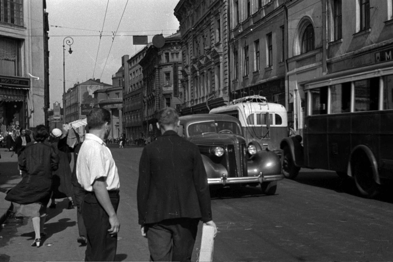 Улица Петровка в Москве, 1956 год, г. Москва