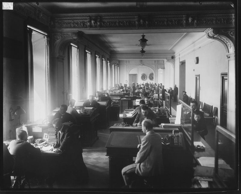 Бухгалтерия банка, 1911 год
