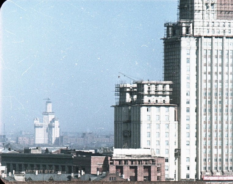 Строительство высоток, 1951 - 1952, г. Москва