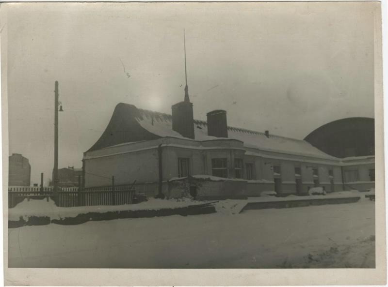 Финская война. Вид на одноэтажное здание, 1939 год