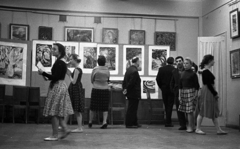 На выставке, 1963 - 1964, г. Москва