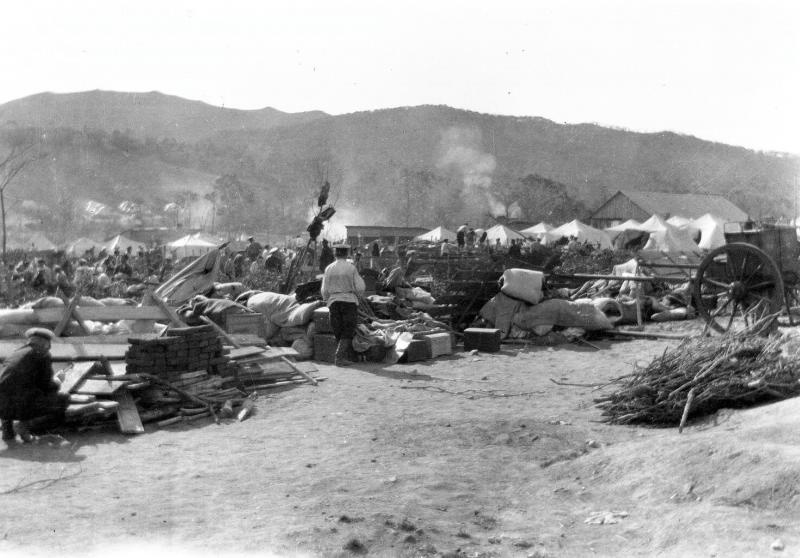 Русско-японская война. Военный лагерь русских войск, 27 января 1904 - 23 августа 1905, г. Владивосток