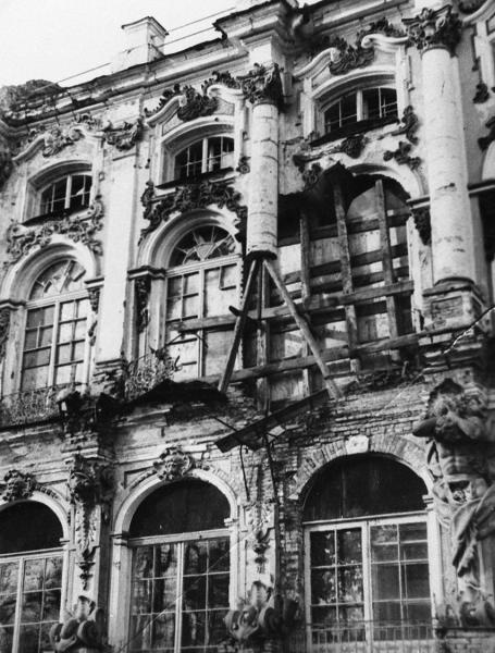 Фрагмент фасада Большого Екатерининского дворца, 1957 - 1959, Ленинградская обл., г. Пушкин