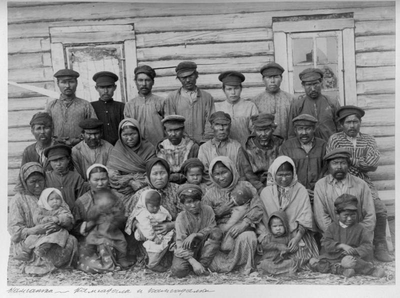 Камчадалы и камчадалки, 1890-е, п-ов Камчатка