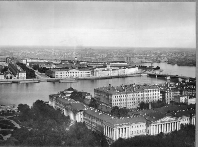 Панорама Санкт-Петербурга, 1910-е, г. Санкт-Петербург. Панорама снята с Исаакиевского собора.