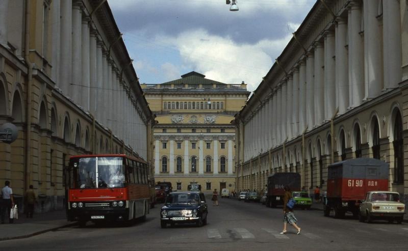 Улица Зодчего Росси, 1985 год, г. Ленинград