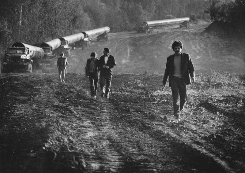 На строительстве газопровода «Уренгой - Ужгород», 1981 год