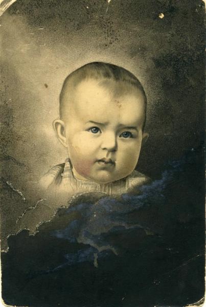 Ребенок, 1892 год, г. Шуя. Соленая бумага.