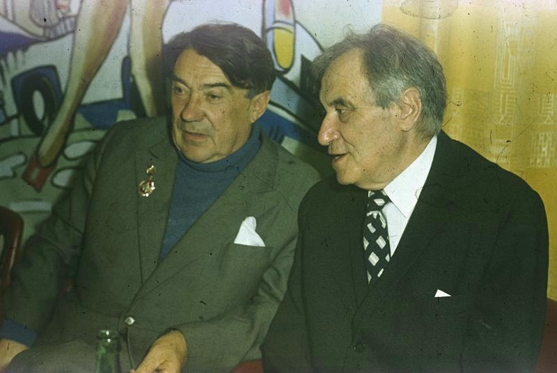 17 лет «Юности». Валентин Катаев и Борис Полевой, 1972 год, г. Москва
