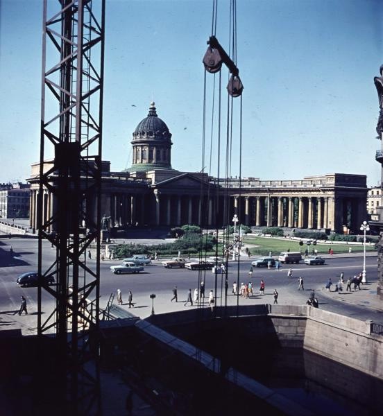 Вид на Казанский собор, 1961 - 1969, г. Ленинград