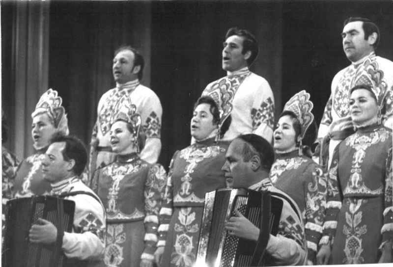 Народный хор «Северяночка», февраль 1981, г. Череповец и Череповецкий район