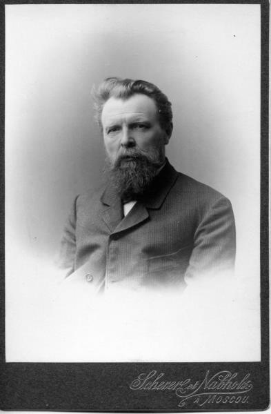 Алексей Петрович Павлов, 1906 год, г. Москва. Алексей Петрович Павлов (1854-1929) — русский, советский геолог и палеонтолог, академик (1916).