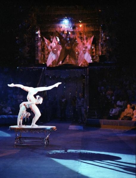 Последнее представление в старом здании цирка на Цветном бульваре. Акробатический этюд, 13 августа 1985, г. Москва