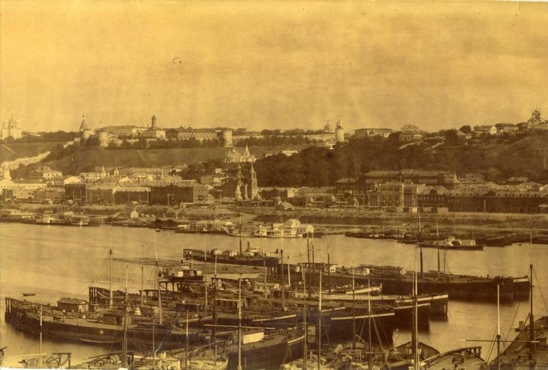 Панорама Нижнего Новгорода, 1888 год, г. Нижний Новгород