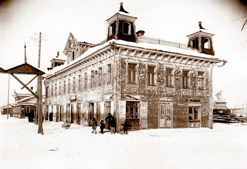 Магазин Сельмаг, бывший дом купца К. Логинова, 1939 год, г. Весьегонск
