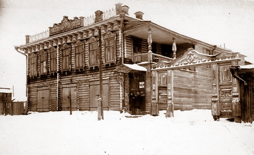 Продовольственный магазин, бывший дом купца Ф. Липанова, 1939 год, г. Весьегонск