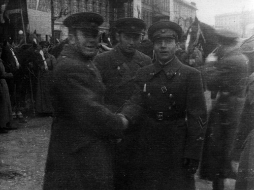 Начальник полковой школы 62 кавалерийского полка особой кавалерийской дивизии Андрей Михайлович Шевченко перед парадом, 1932 - 1935, г. Москва