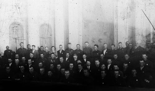 Михаил Калинин с группой награждённых товарищей, 1938 - 1940, г. Москва