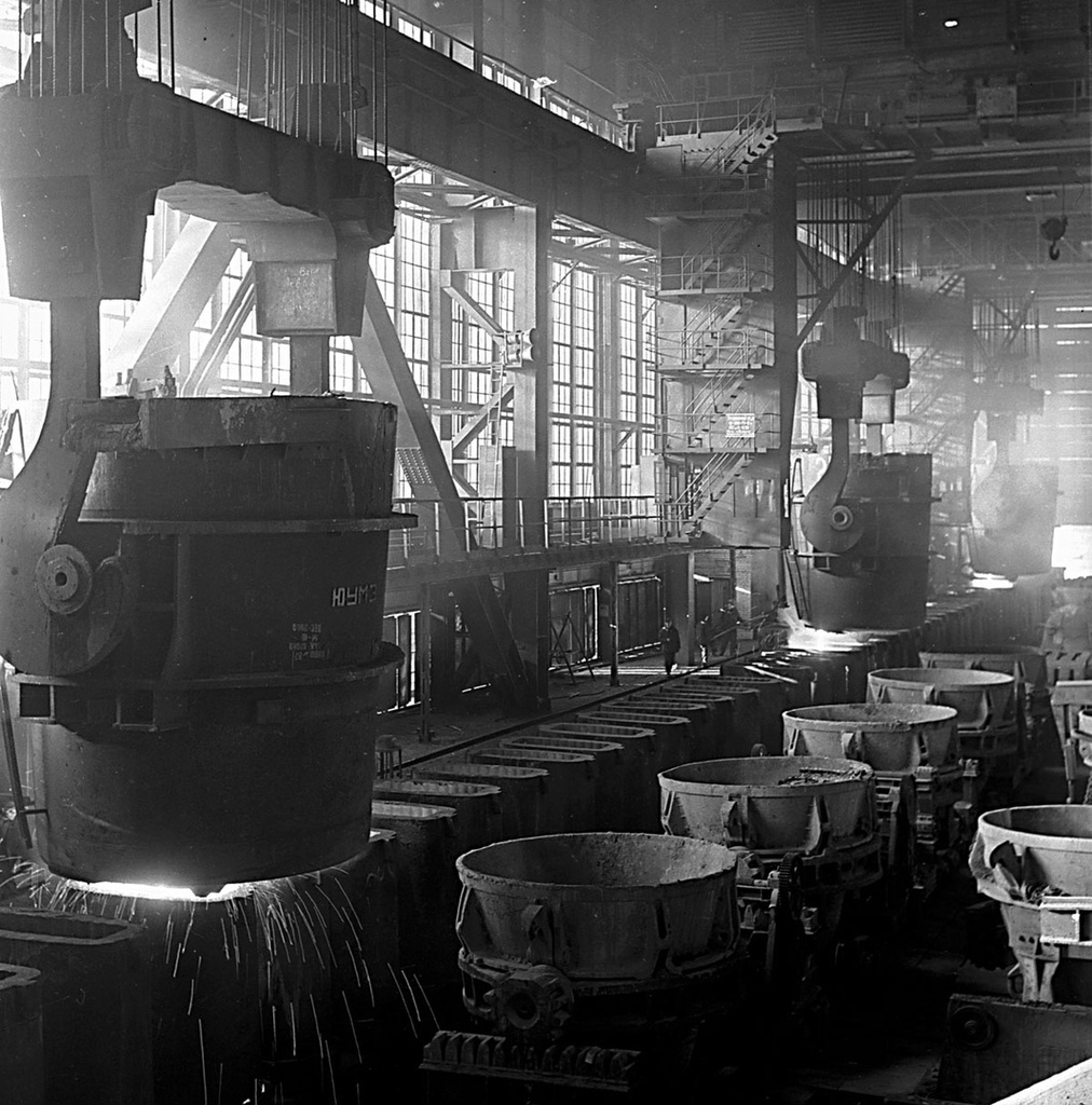 Цех металлургического завода, 1950-е, Челябинская обл.