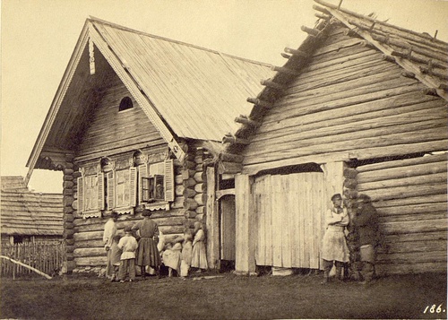 Крестьянская изба в Колпине, 1860-е, Санкт-Петербургская губ., слобода Колпино