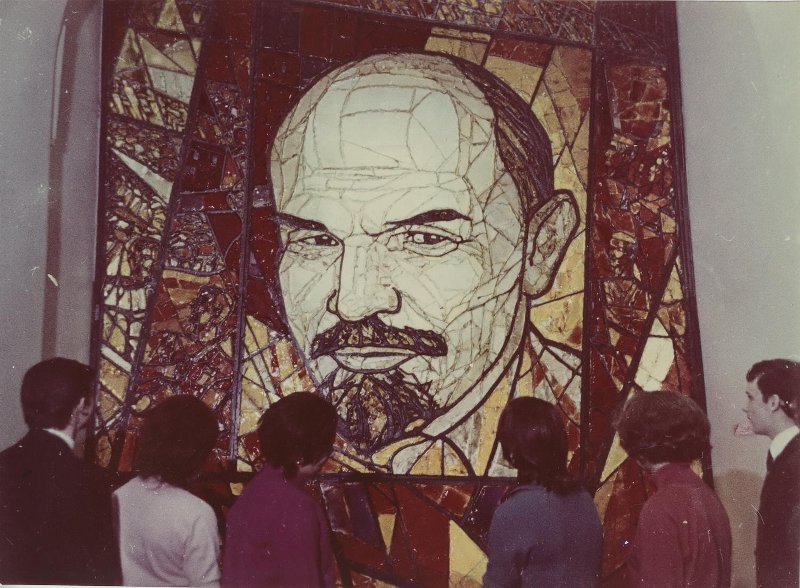 Витраж в музее имени Ленина, 1960-е, г. Москва