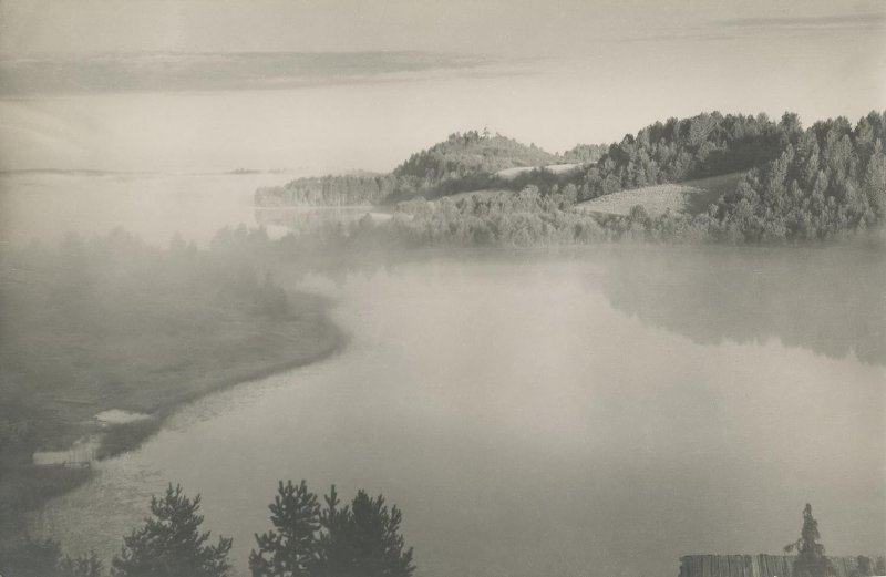 Утренний туман на озере Масельга, 1930-е, Северный край
