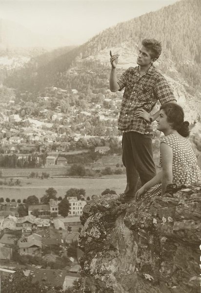Боржоми. Вид на город с горы, 1959 год, Грузинская ССР, Самцхе-Джавахети край, г. Боржоми