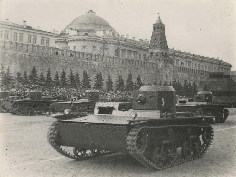 Военный парад на Красной площади, 1938 год, г. Москва