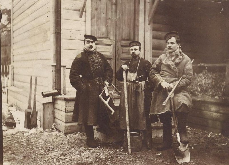 Фото \"Плотники\", 1920-е - История России в фотографиях