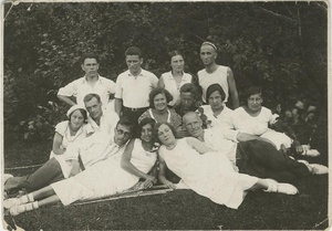 Групповой портрет, 22 июля 1935, Московская обл., станция Полушкино