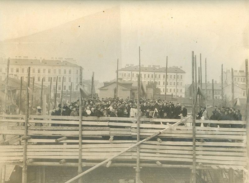 Освящение закладки, 1918 год, г. Петроград