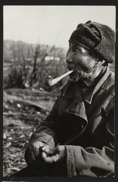 Удэгеец-охотник Нагола Кимонко, 87 лет, житель поселка Гвасюги Хабаровского края, 1960-е, Хабаровский край, пос. Гвасюги