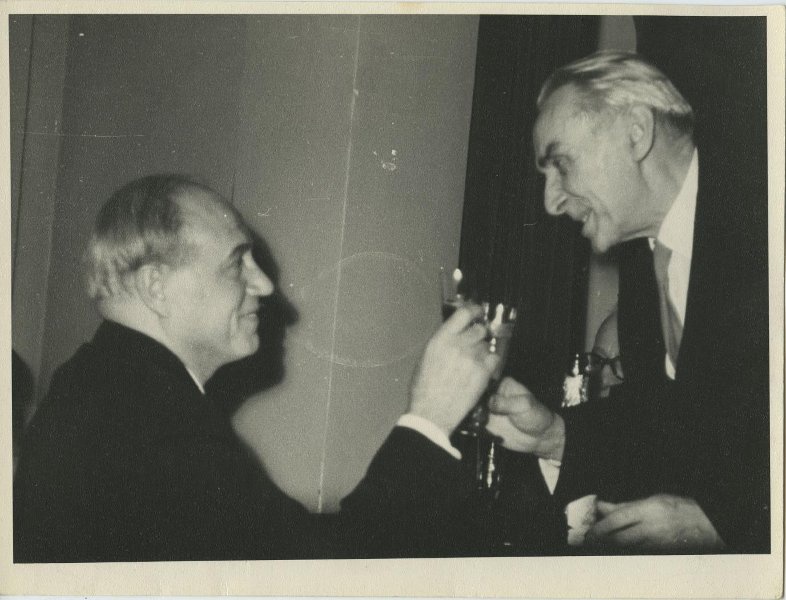 Писатель Константин Федин и певец Иван Козловский, 1960-е