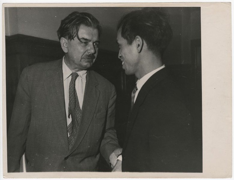 Писатель Леонид Леонов на III съезде Союза писателей СССР, 18 - 23 мая 1959, г. Москва
