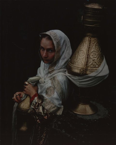 «Девушка из села Кубачи, Дагестан», 1970-е, Дагестанская АССР, с. Кубачи