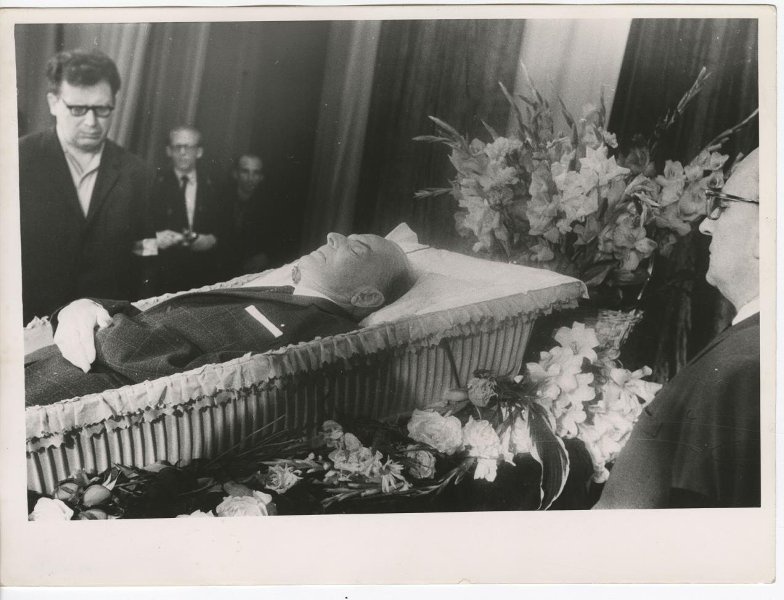 Похороны Константина Паустовского, 14 - 20 июля 1968, г. Москва. Центральный дом литераторов. Сейчас Большая Никитская улица.