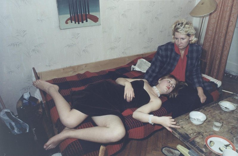 Оля с мамой Галей, 1995 год. Выставка «Ой, мамочки!» с этой фотографией.