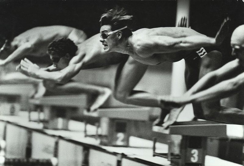 Старт чемпиона. Вадим Ярощук. Заплыв на 200 метров, 1988 год, г. Москва