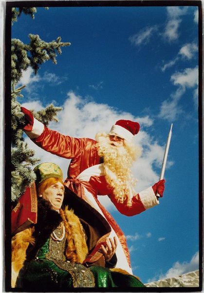 «Тепло ли тебе, девица? – 1», 1997 год. Выставка «На морозе»&nbsp;и видео «Дед Мороз»&nbsp;с этой фотографией. 