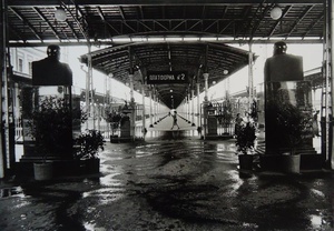 Железнодорожный вокзал плюс Ленин и Сталин, 1959 год, г. Москва
