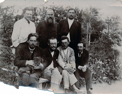 Антон Чехов в группе серпуховских земских деятелей, 1893 - 1894, Московская губ.