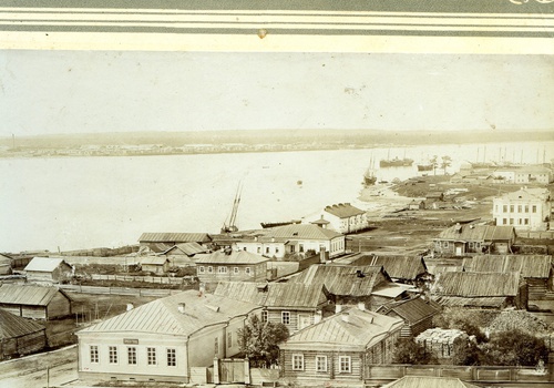 Общий вид города Онега, 1912 год, г. Онега