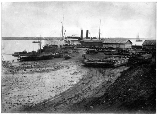 Вид на порт города Онеги, 1912 год, Онежский р-н, г. Онега