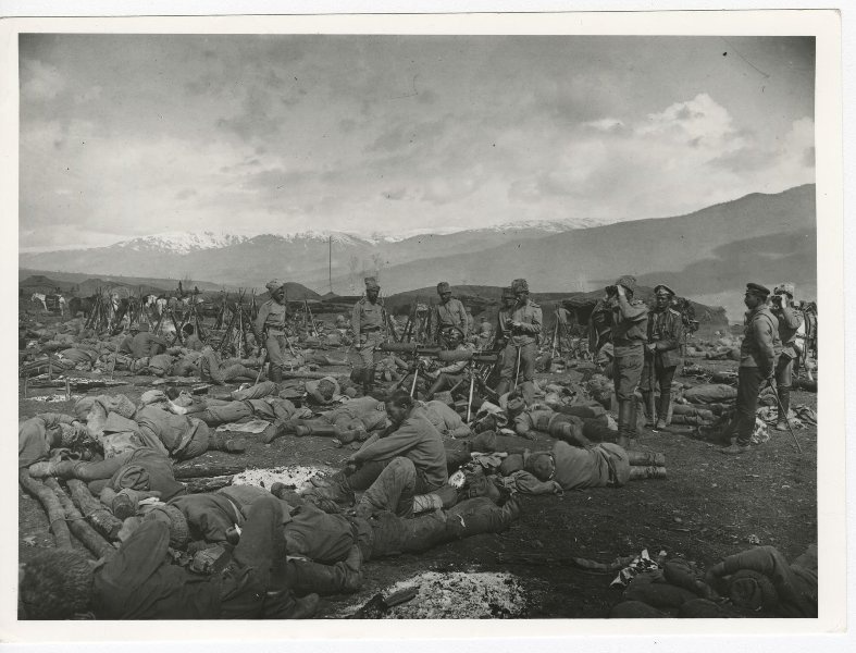 Русская армия после боя на отдыхе под Эрзурумом. Русско-турецкий фронт, 1916 год, Турция