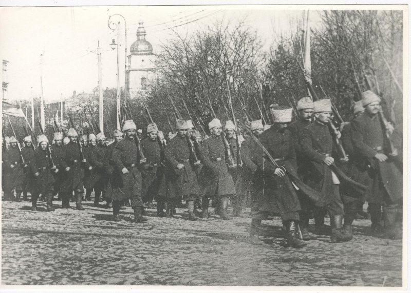 Петлюровцы вступают в Киев, 1918 год, г. Киев