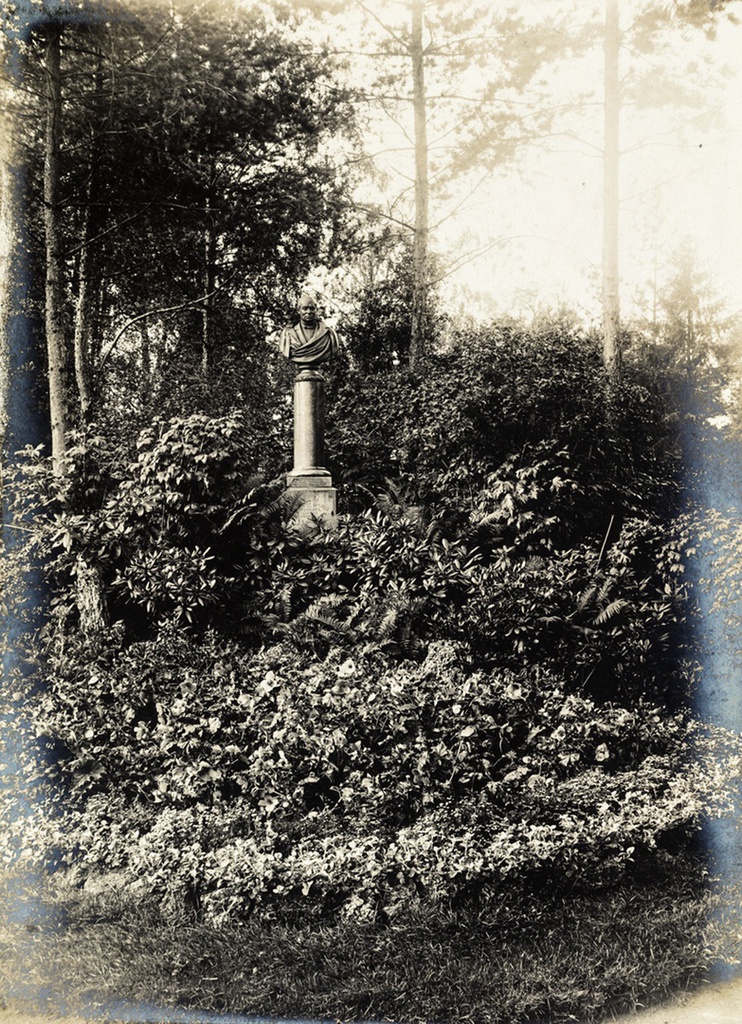 Бюст Дмитрия Николаевича Шереметева в усадьбе Ульянка, 1900 - 1915, Санкт-Петербургская губ., усадьба Ульянка