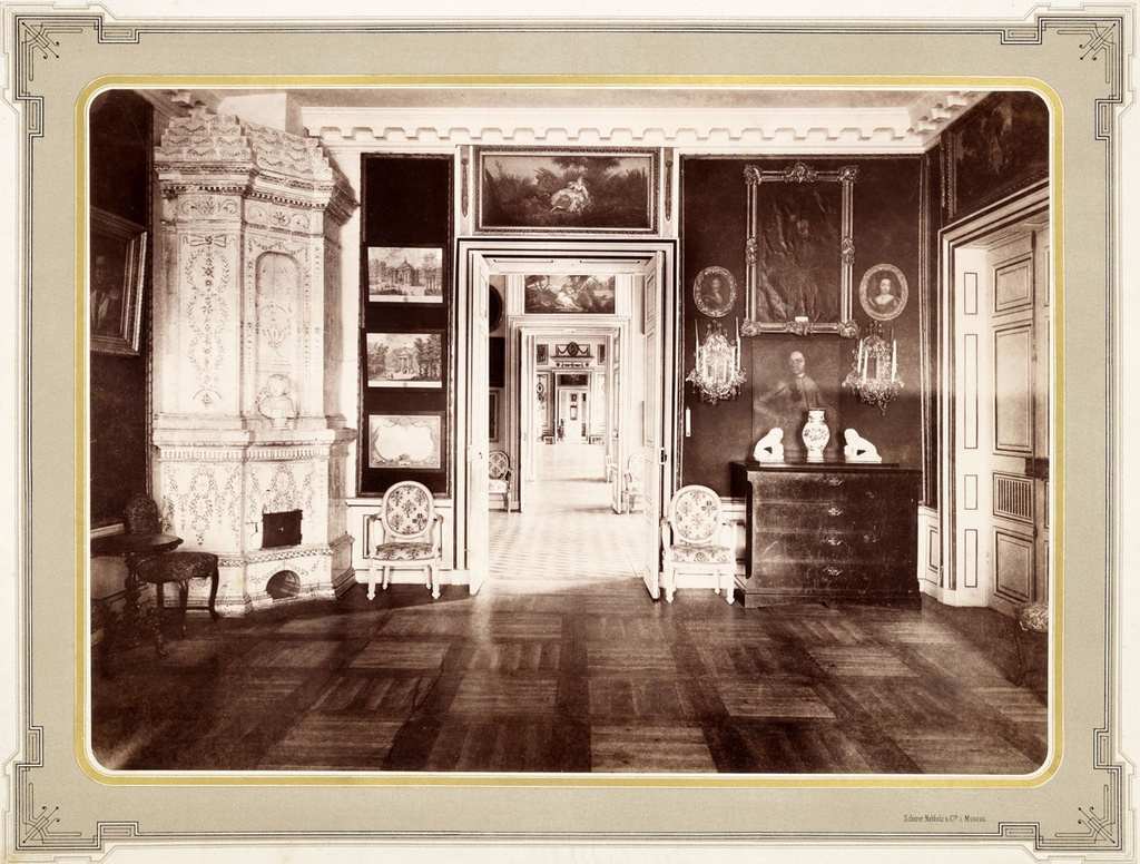 Усадьба Кусково. Музыкальная гостиная в покоях Николая Петровича, 1883 - 1886, Московская губ., Московский у.