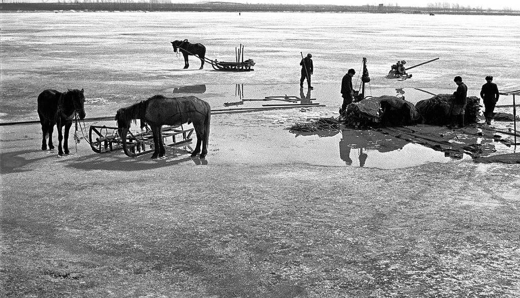 Весенняя путина, 1973 год, Челябинская обл.. В 1960—1970-е годы продажа рыбы в области увеличилась на 40—50% по сравнению с 1950 г. Первое озеро.