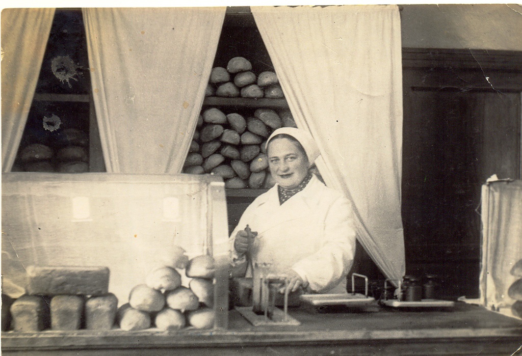 Булочная в Лыткарино, 1950 год, пос. Лыткарино. 