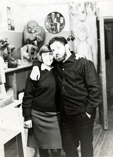 Вадим Сидур и Юлия Нельская-Сидур, 1960-е, г. Москва